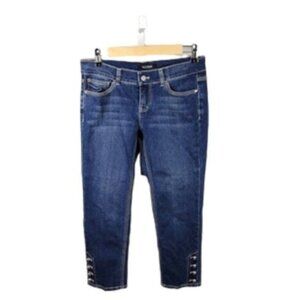 White House Black Market Slim Capri Low-rise Jeans Blue Size 2